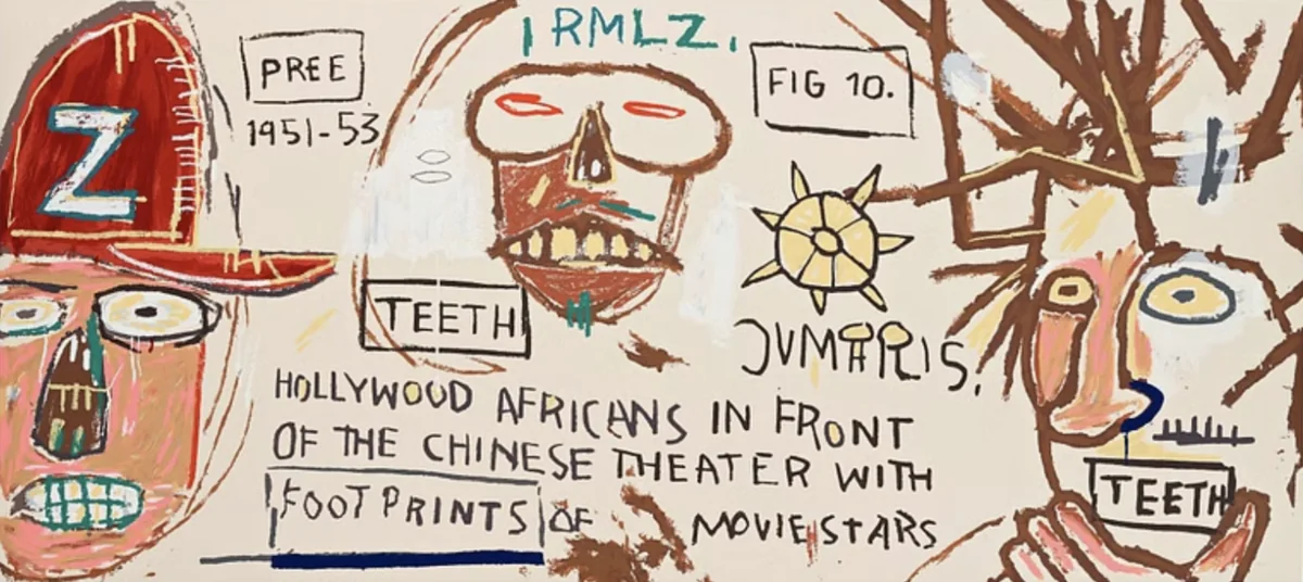 After Jean-Michel Basquiat, Hollywood Africans In Front Of The Chinese Theatre, 1983 - 2015, screen print
