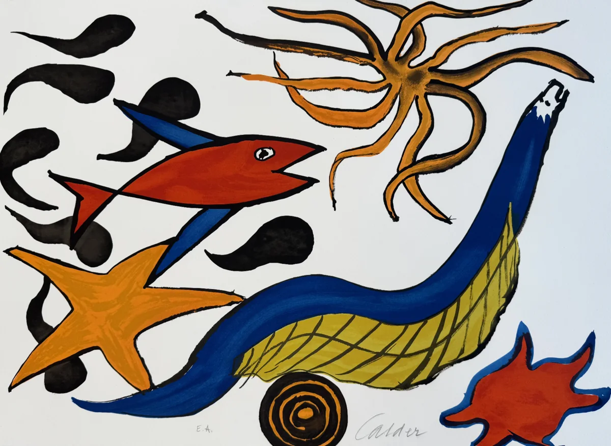 Alexander Calder, Star, 1976, lithograph on Arches paper