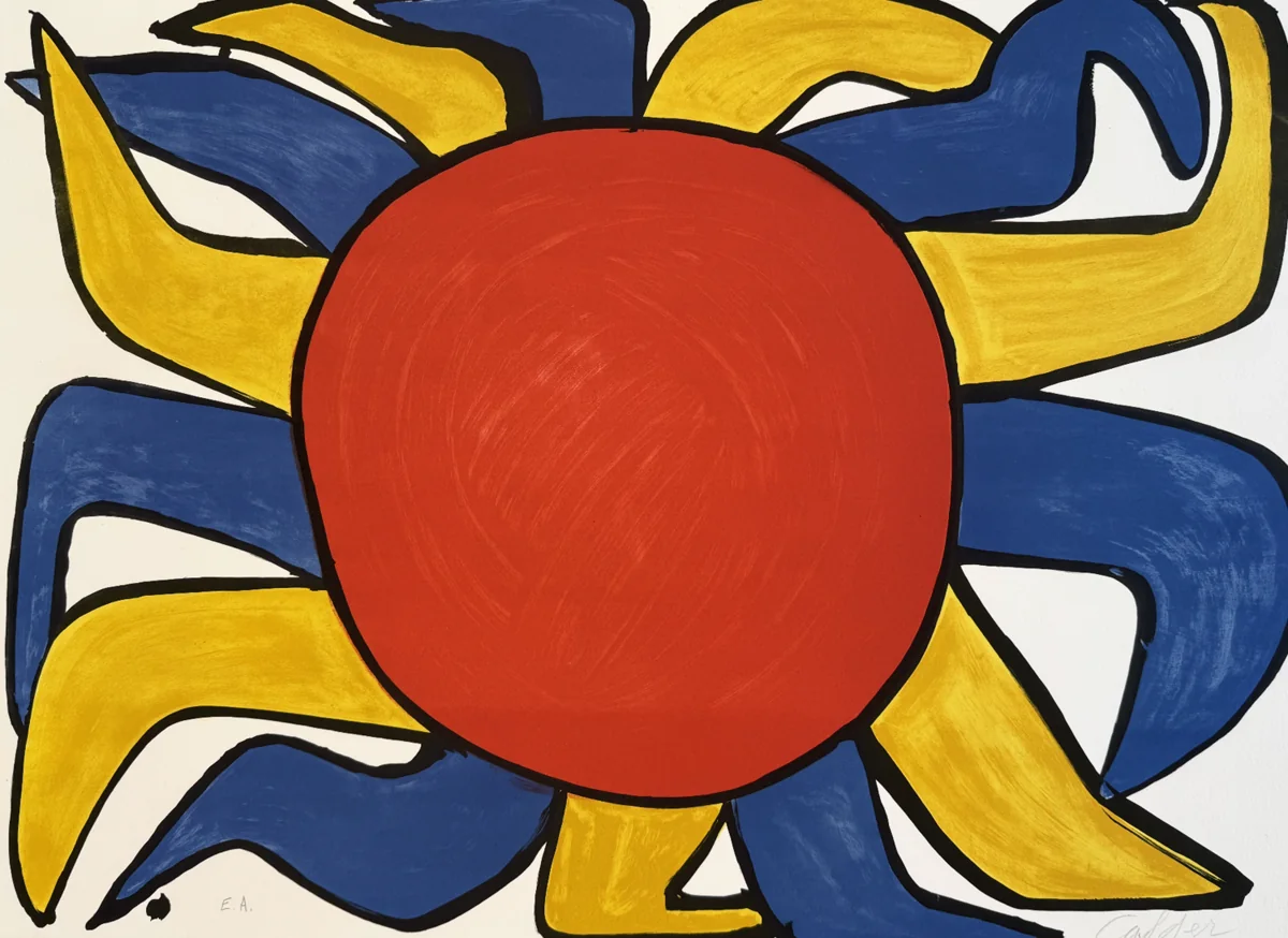 Alexander Calder, Sun, 1975 - 76, lithograph on Arches paper