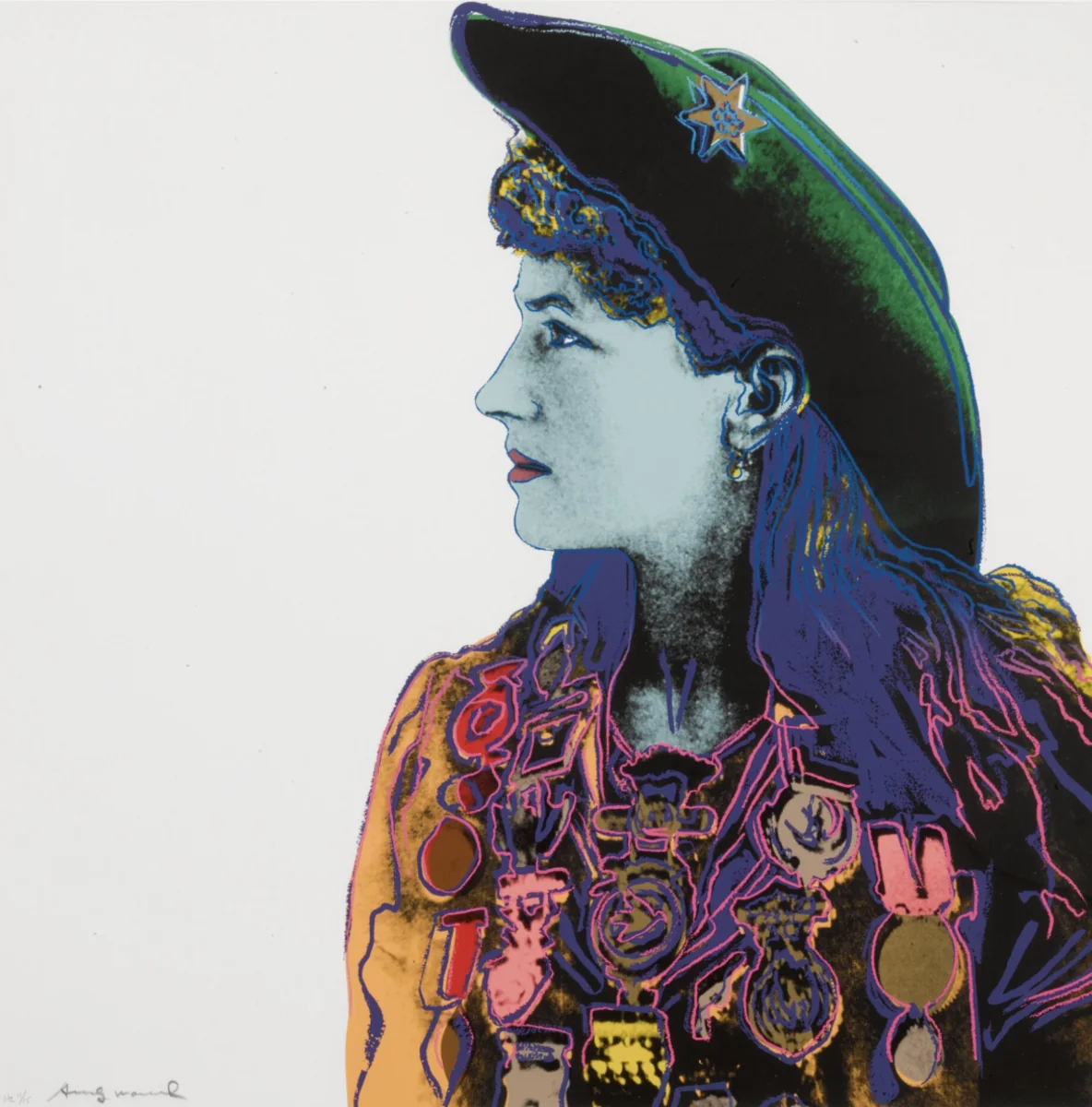 Andy Warhol, Annie Oakley F.S. II 378, from Cowboys and Indians, 1986, screen print on Lenox Museum Board