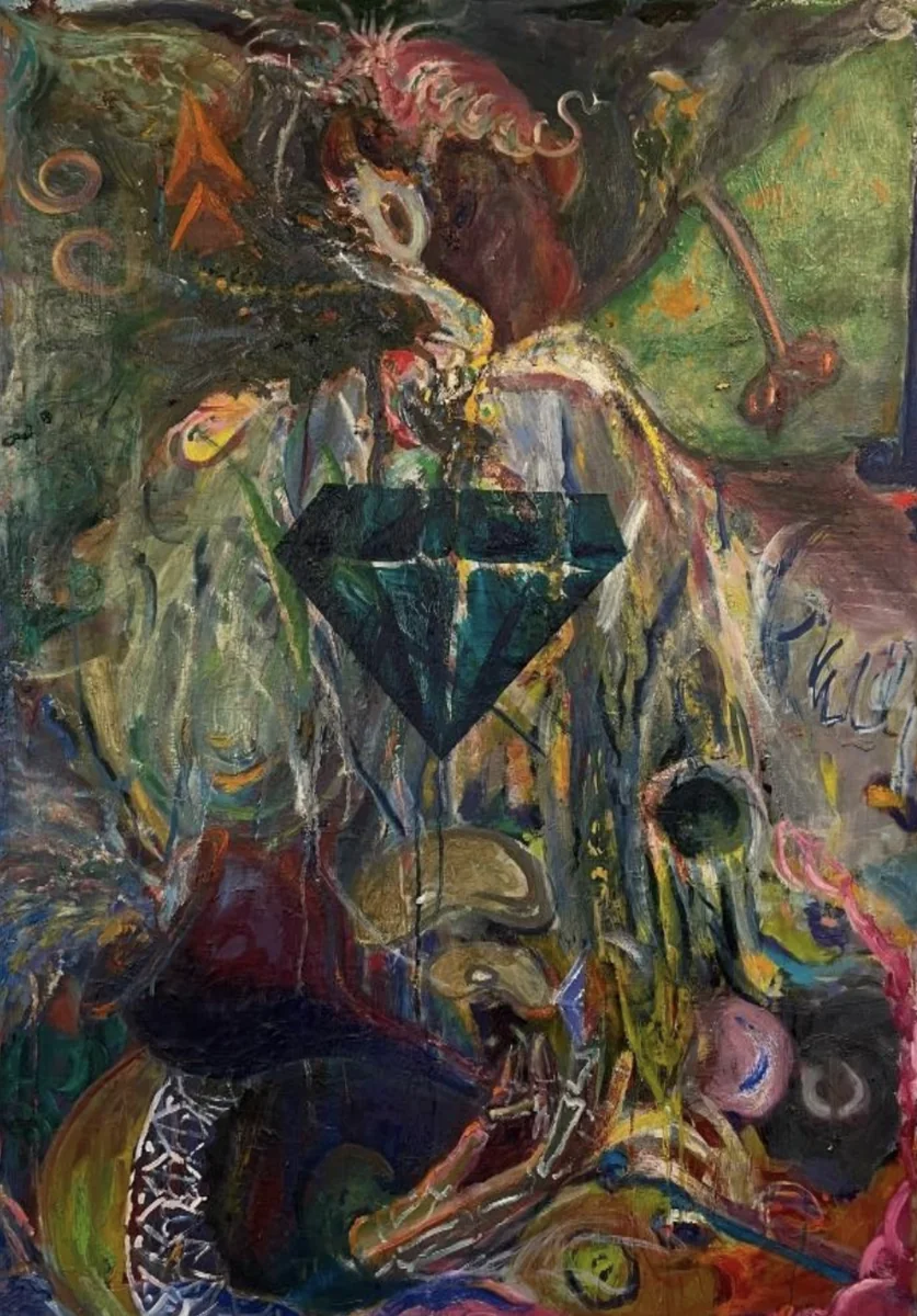 Antoine Mena González, Magic Beans, oil on canvas