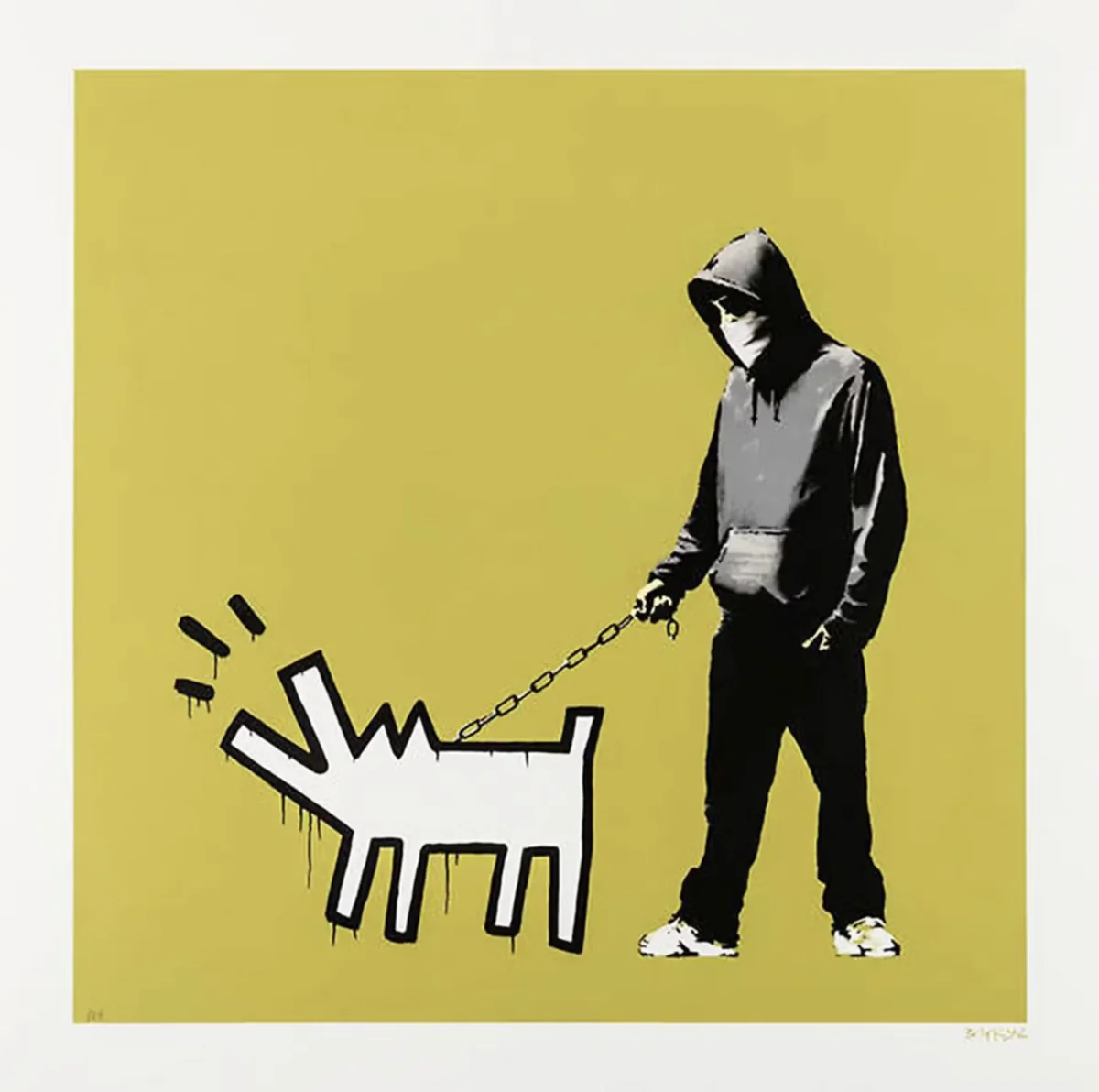 Banksy, Signed Choose Your Weapon Olive, screen print
