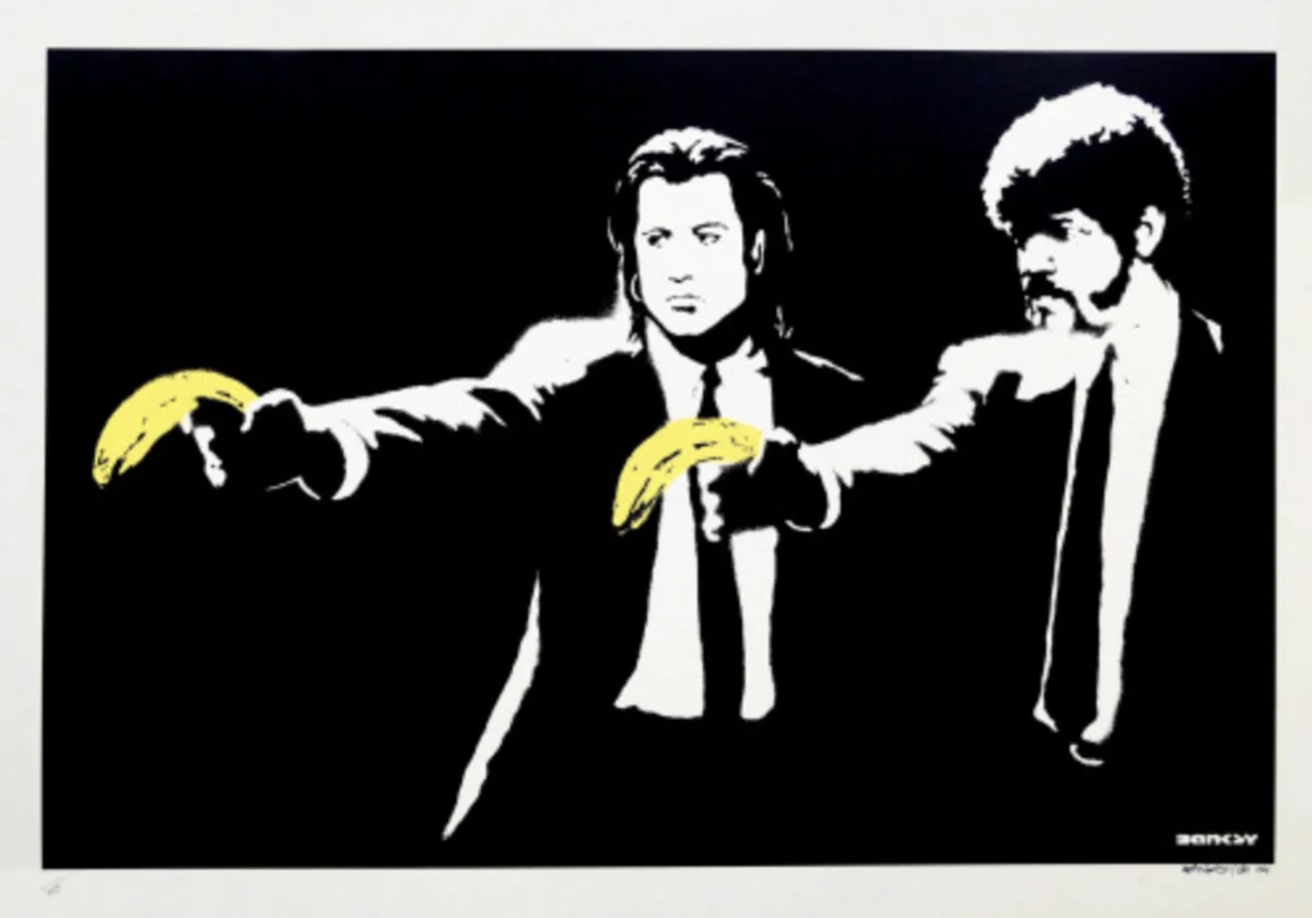Banksy, Signed Pulp Fiction, screen print