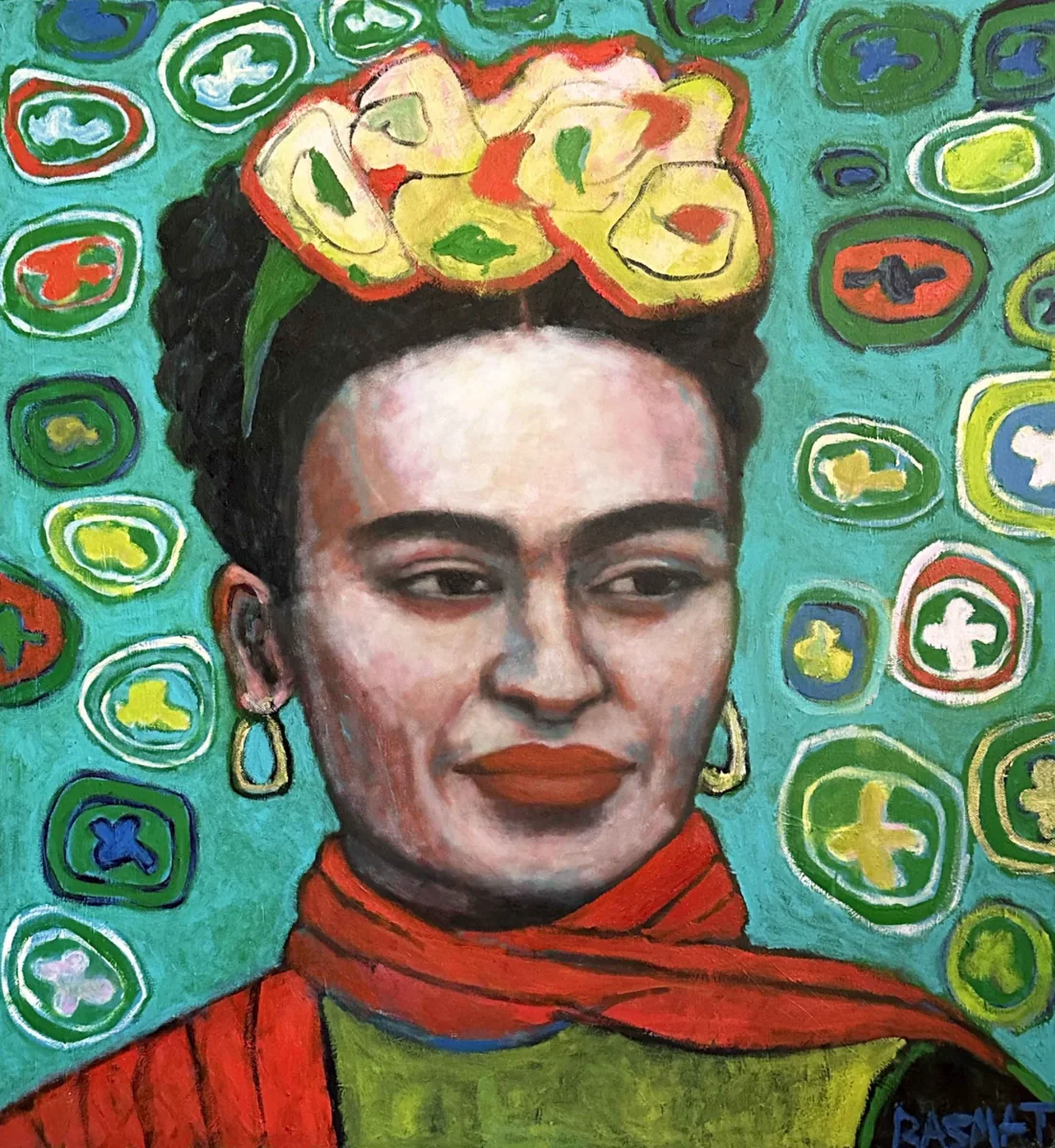 Basmat Levin, Frida, oil on canvas
