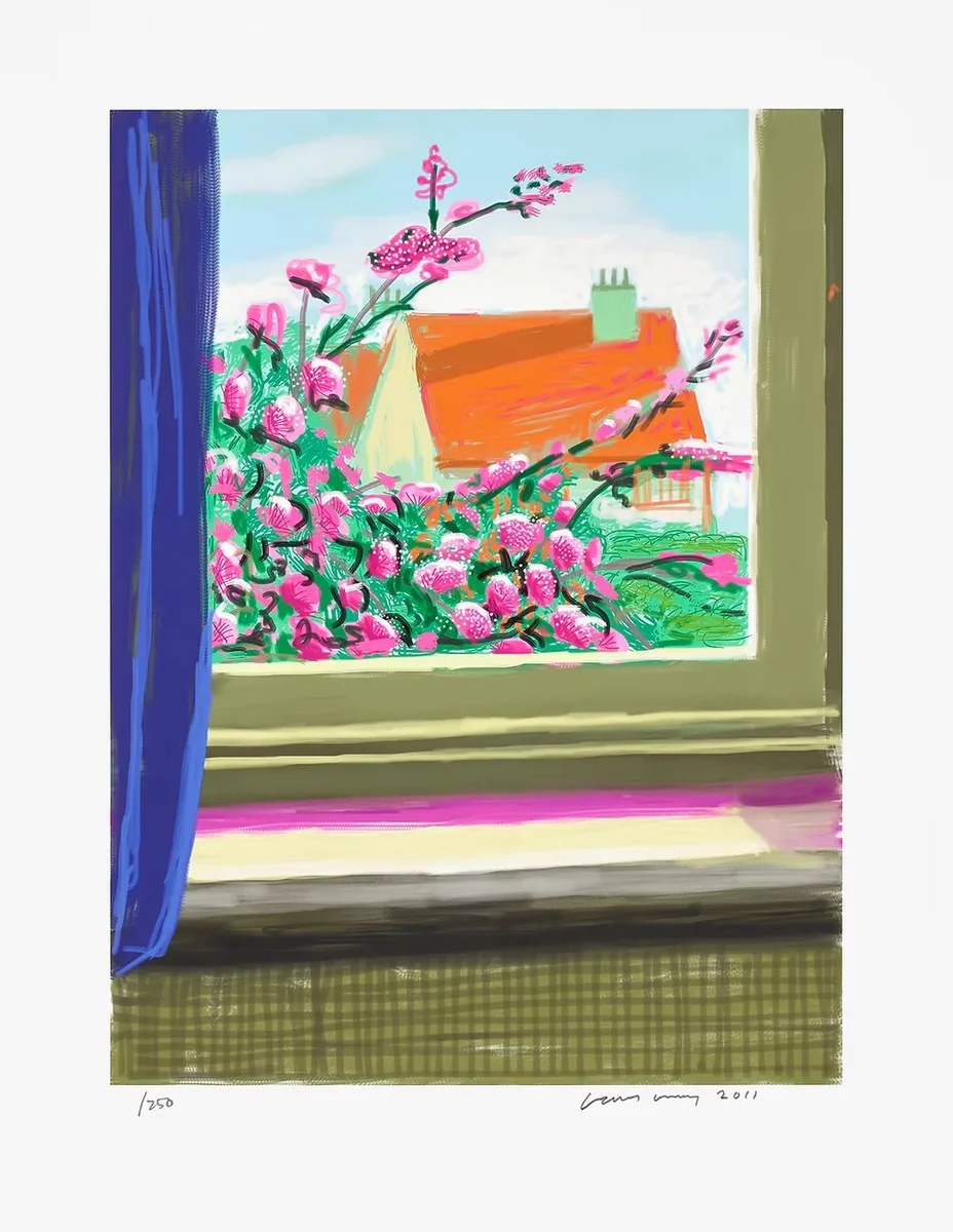 David Hockney, No. 778 iPad Drawing, from the My Window Series, 2011 - 2019, inkjet print on cotton fiber archival paper