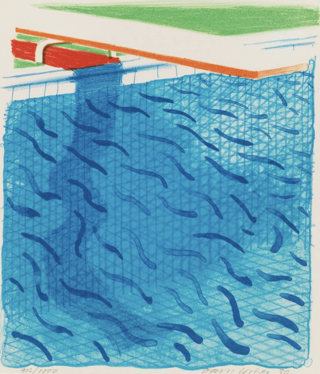David Hockney, Paper Pools, 2011, lithograph on wove paper