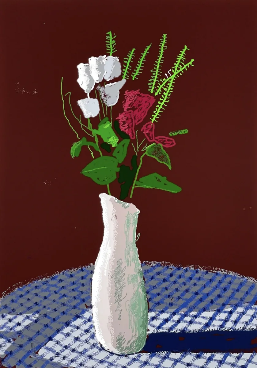 David Hockney, The First One, 30th January 2021, 2021, iPad painting printed on wove paper