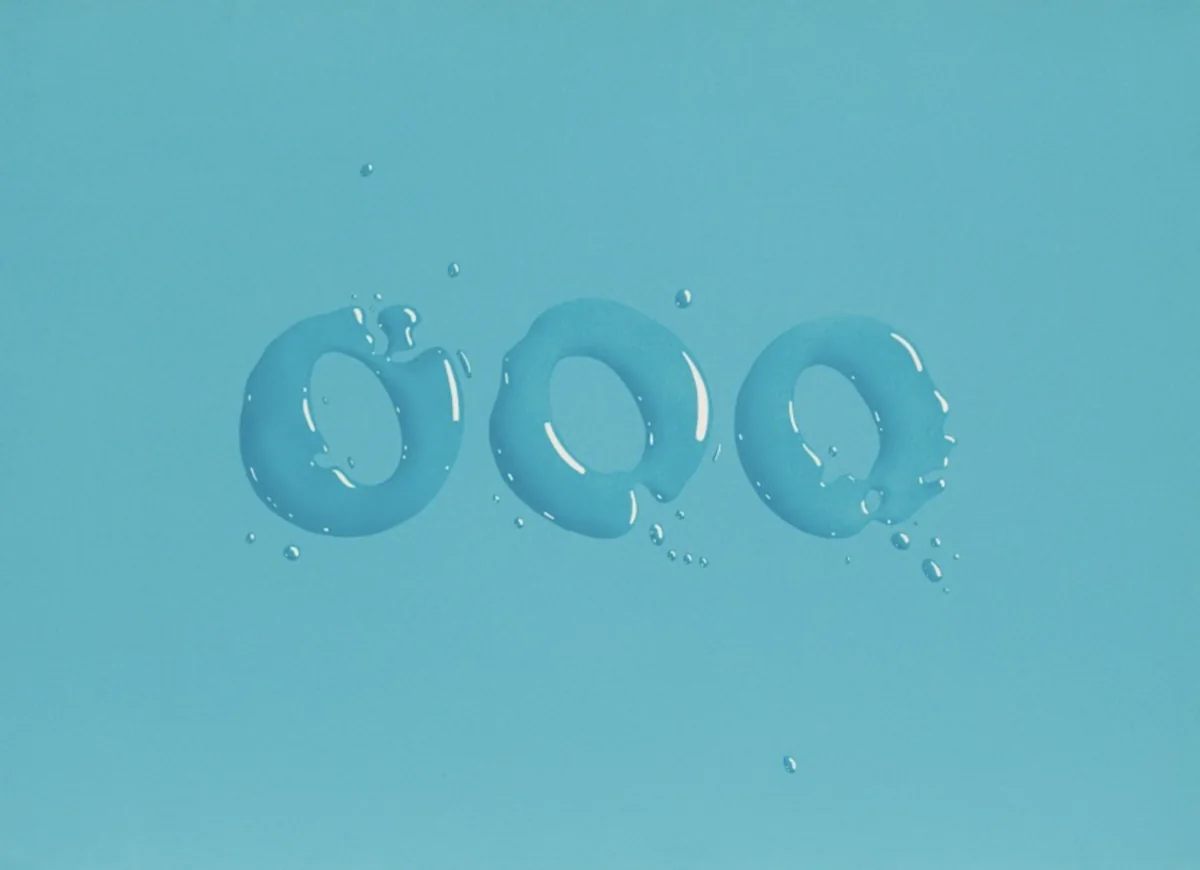 Ed Ruscha, OOO, 1970, lithograph