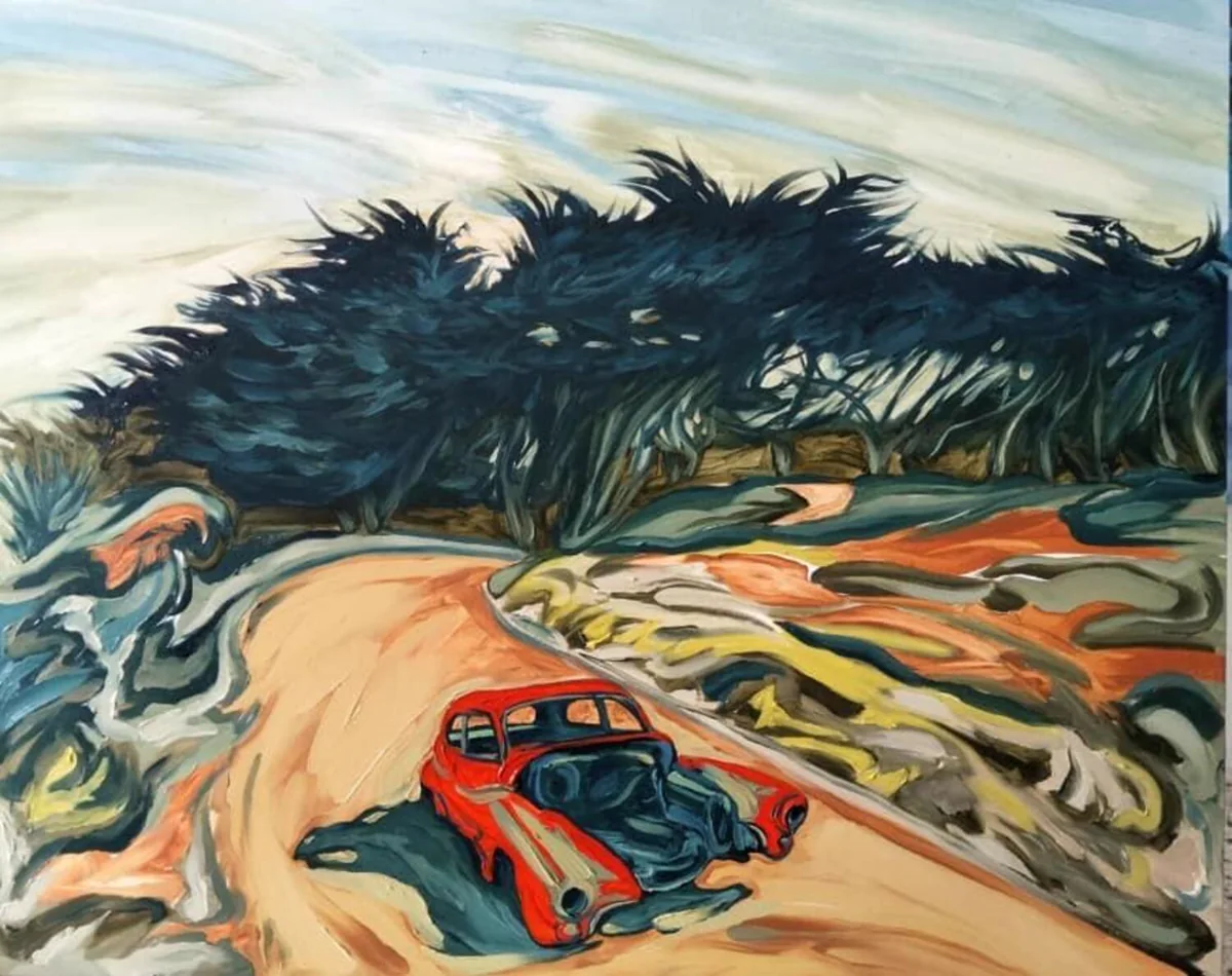 Harold López, My Final Dog, oil on canvas