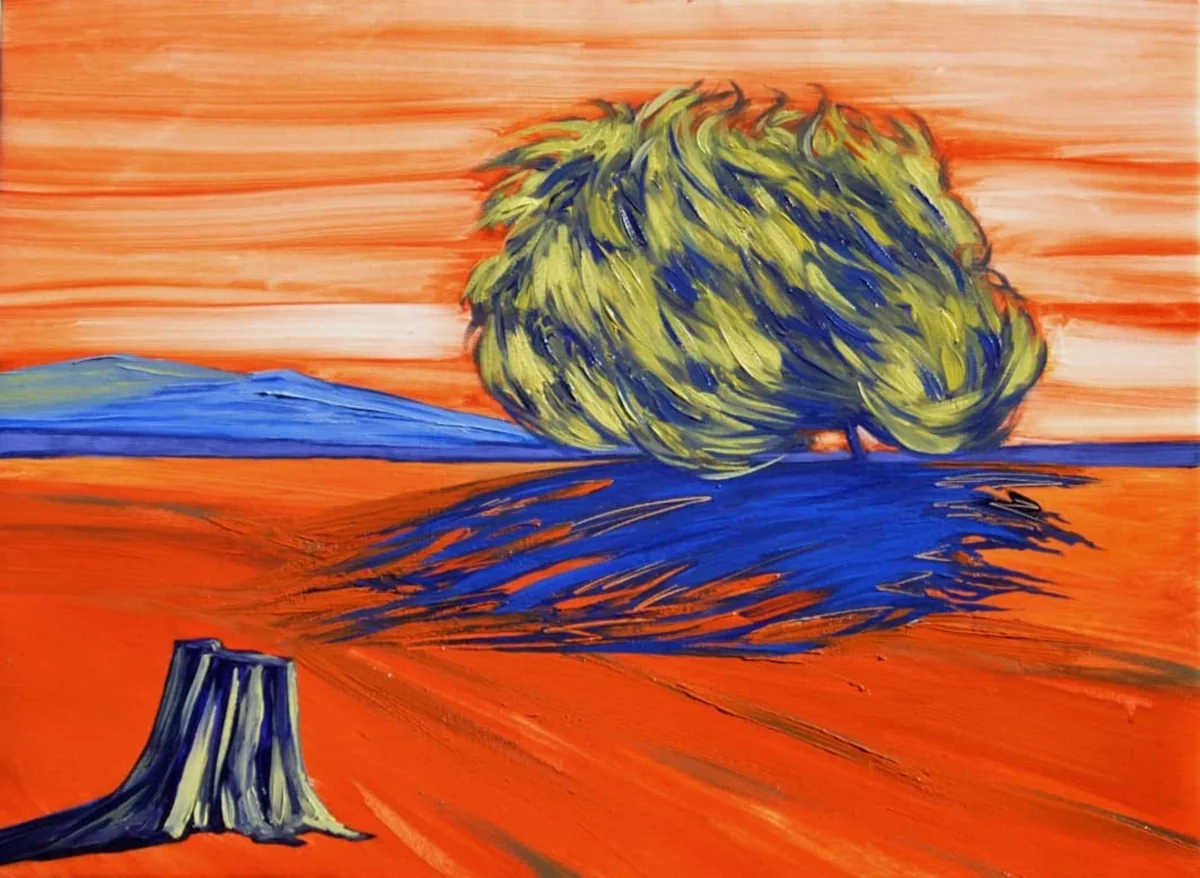 Harold López, Shadow, oil on canvas