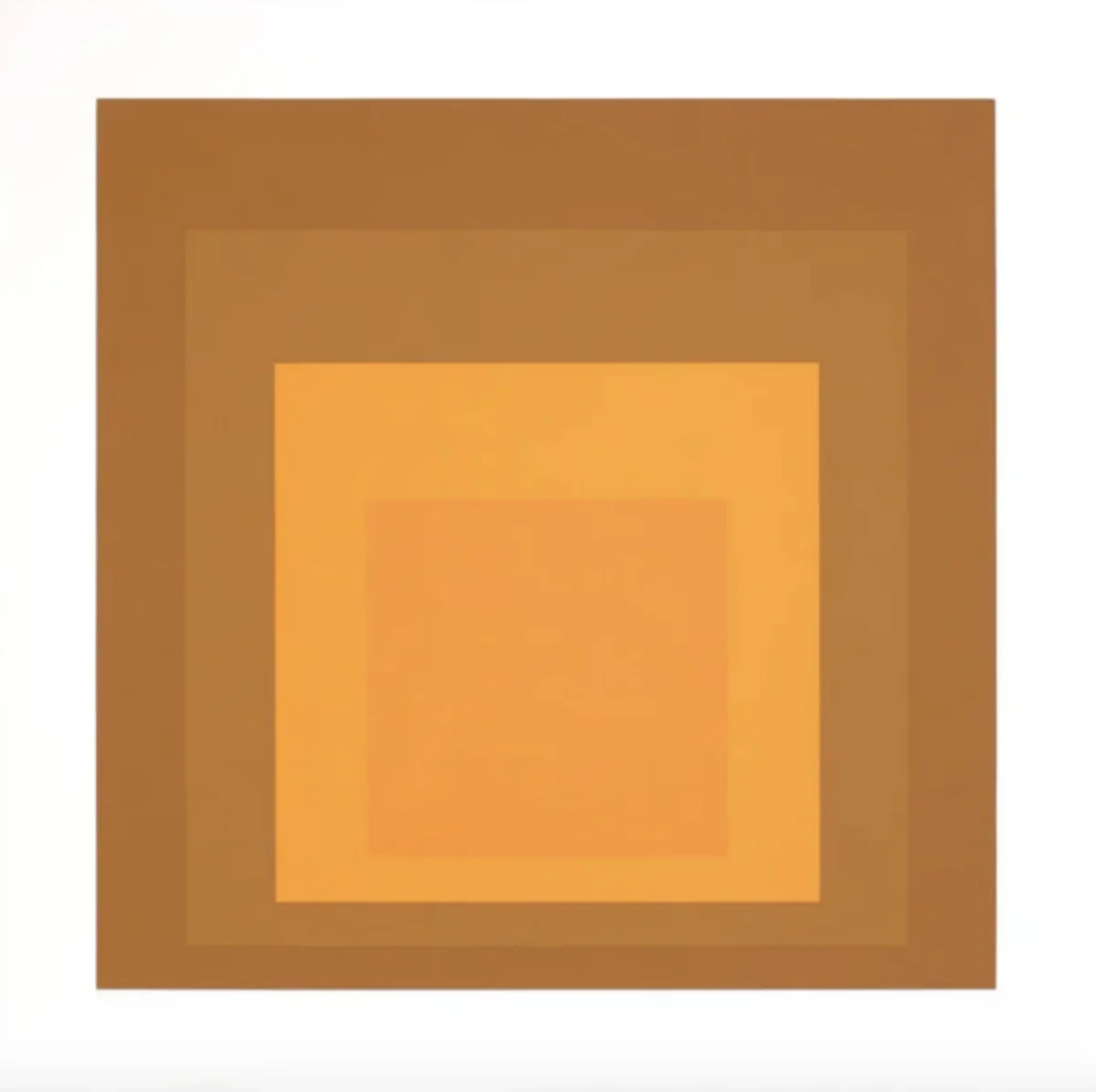 Josef Albers, SP XI (from SP), 1967, screen print on Schöllers Hammer board