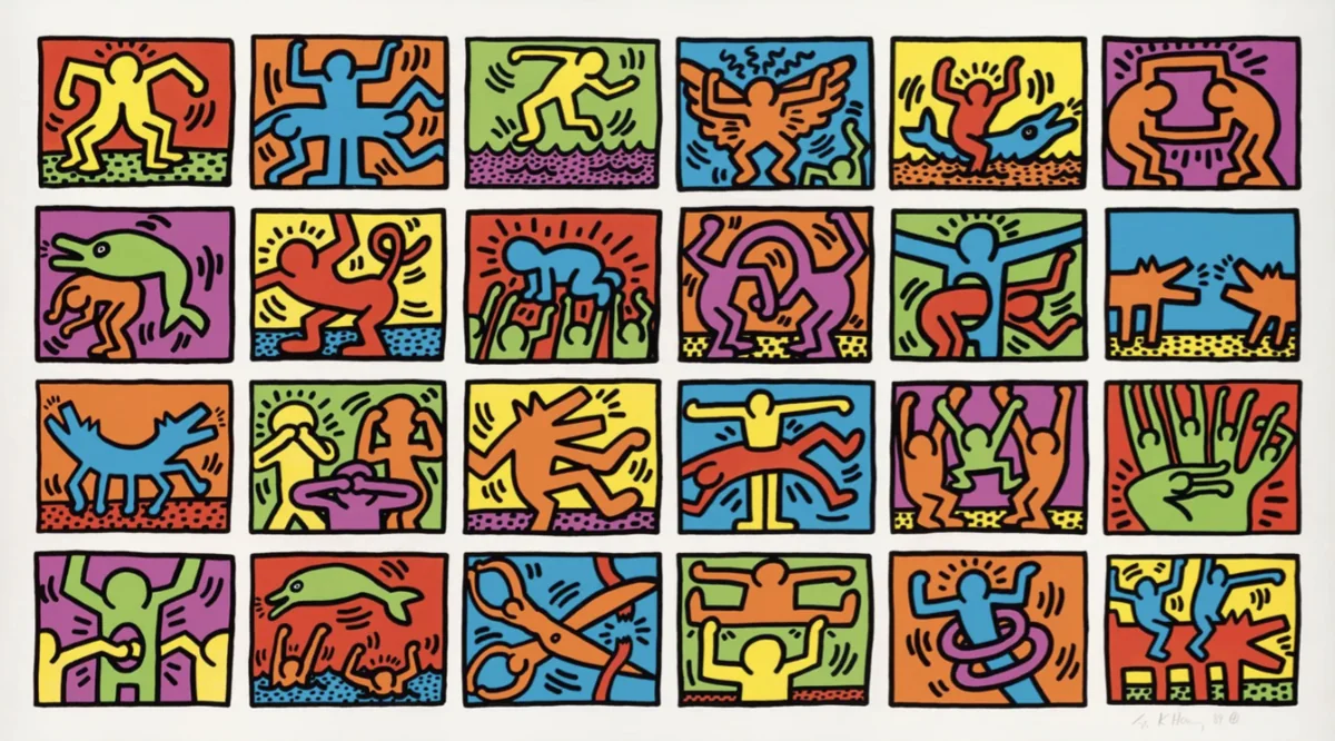 Keith Haring, Retrospect, 1989, silkscreen