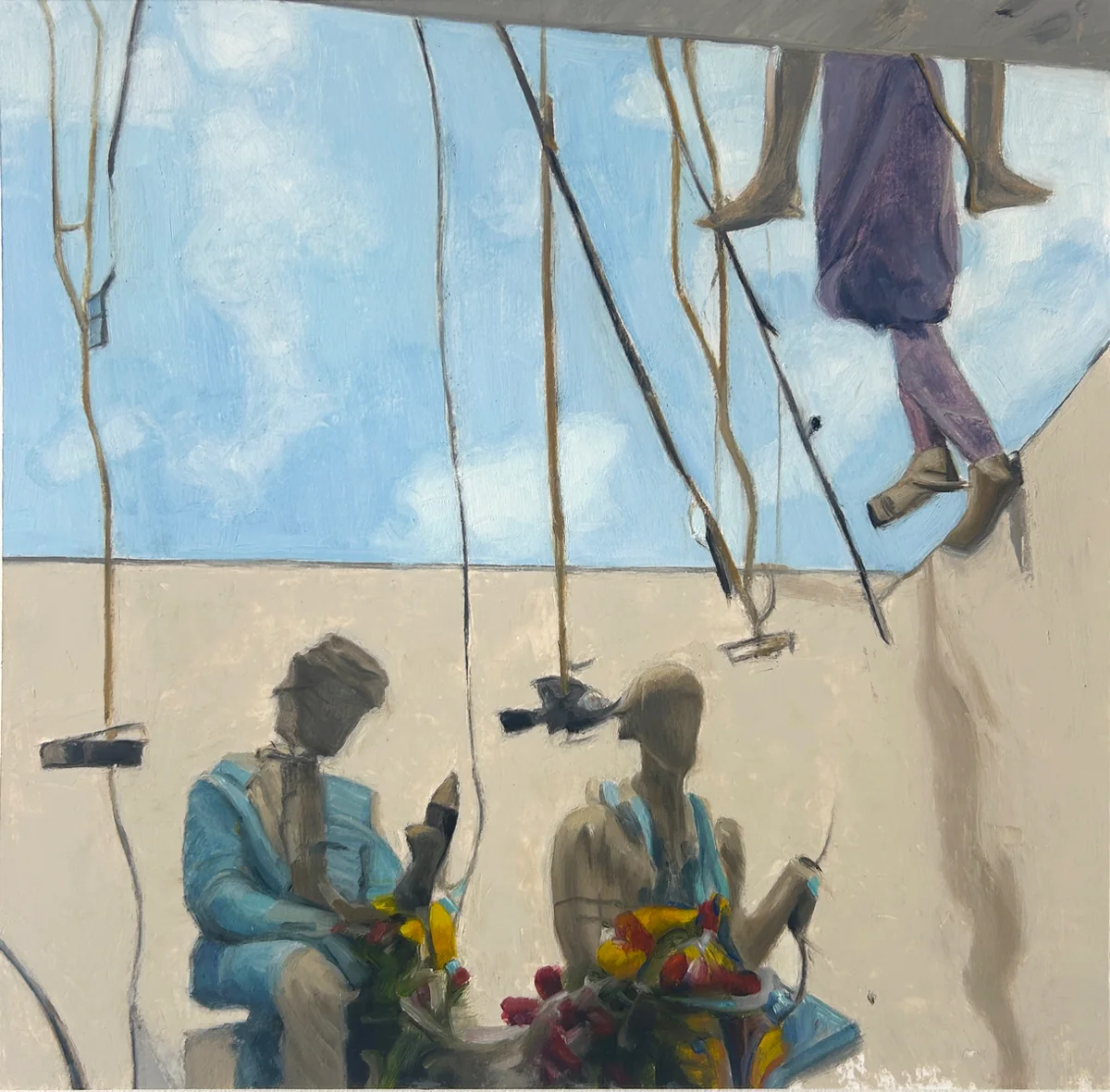 Renée Caouette, A Dream To Room With, oil on canvas