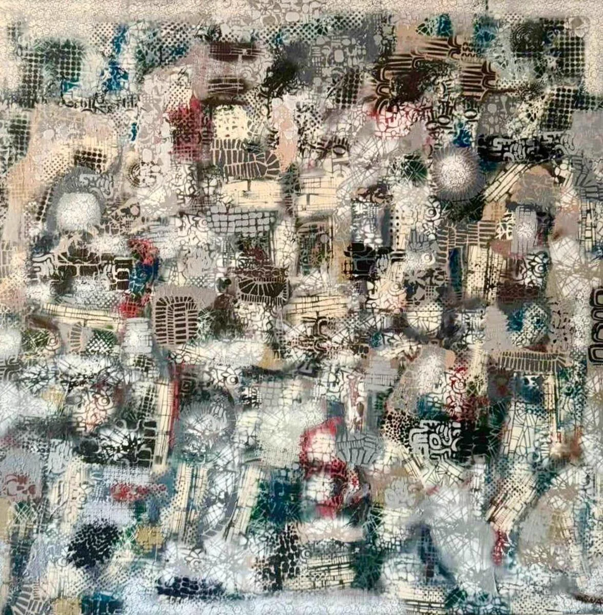 Rigoberto Mena Santana, Memories of Havana 2, mixed media on canvas