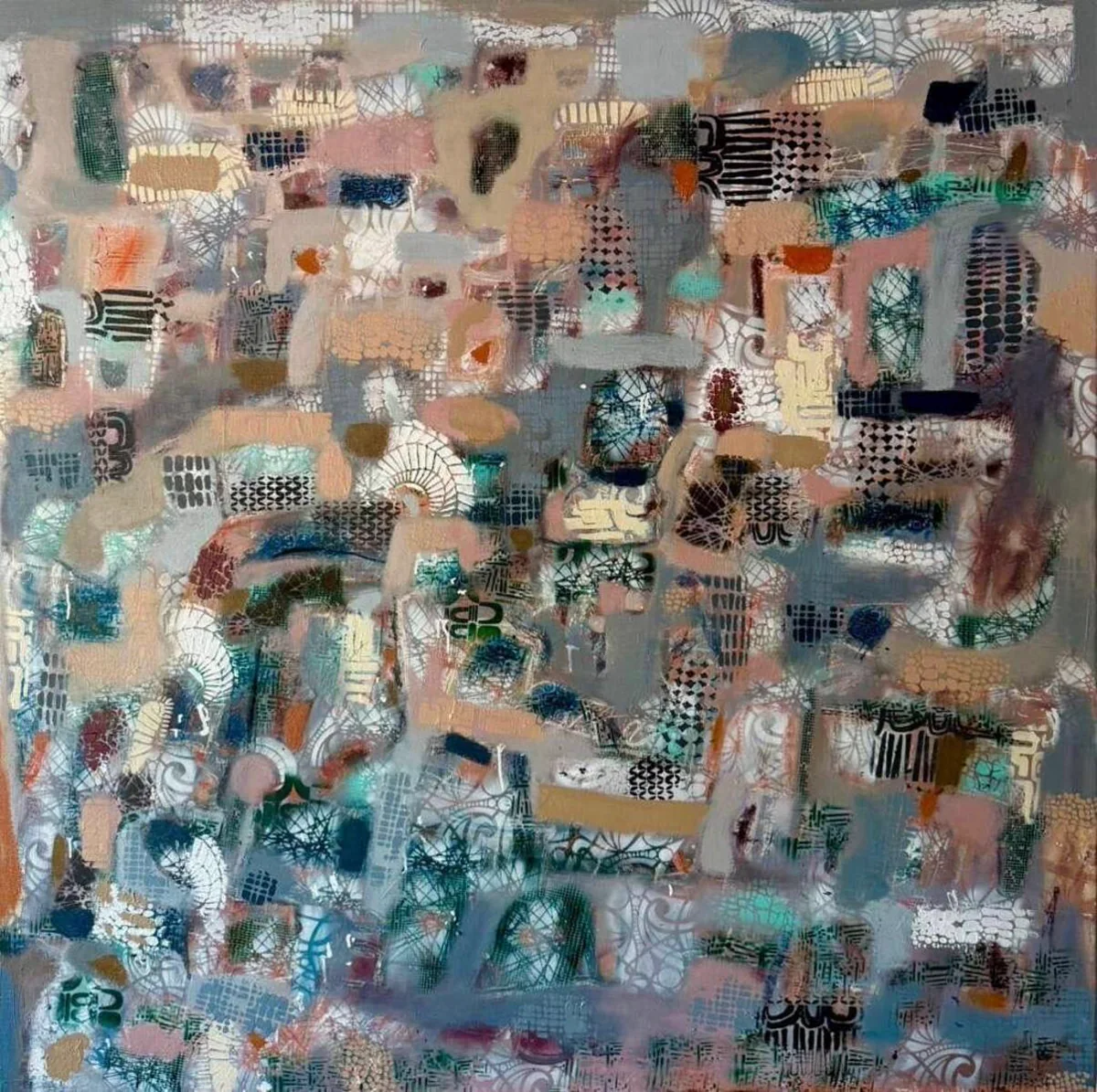 Rigoberto Mena Santana, Memories of Havana 3, mixed media on canvas