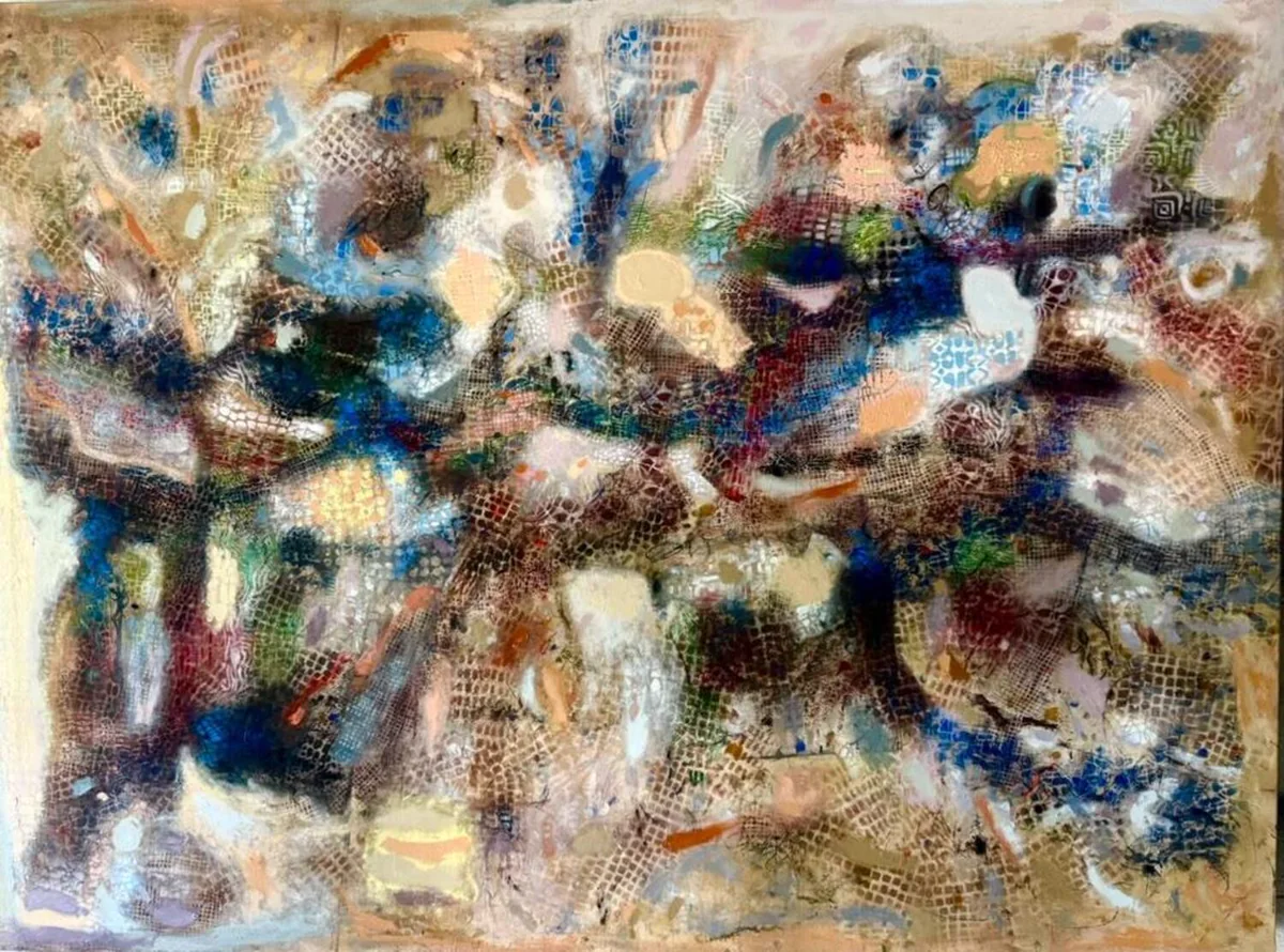 Rigoberto Mena Santana, Memories of Havana 4, mixed media on canvas