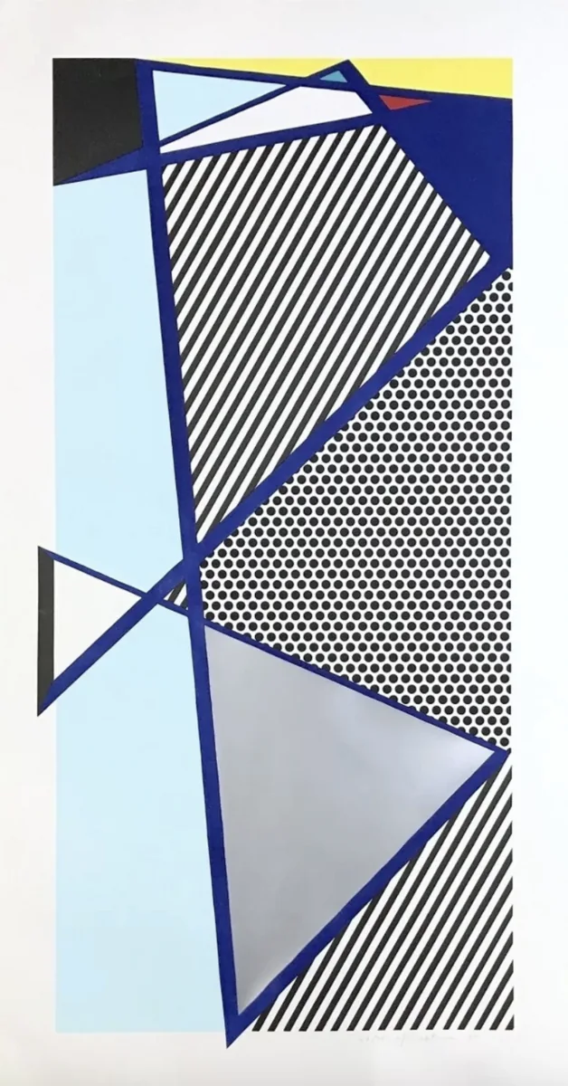 Roy Lichtenstein, Imperfect Print for B.A.M., 1987, wood cut and screen print on Arches cover paper