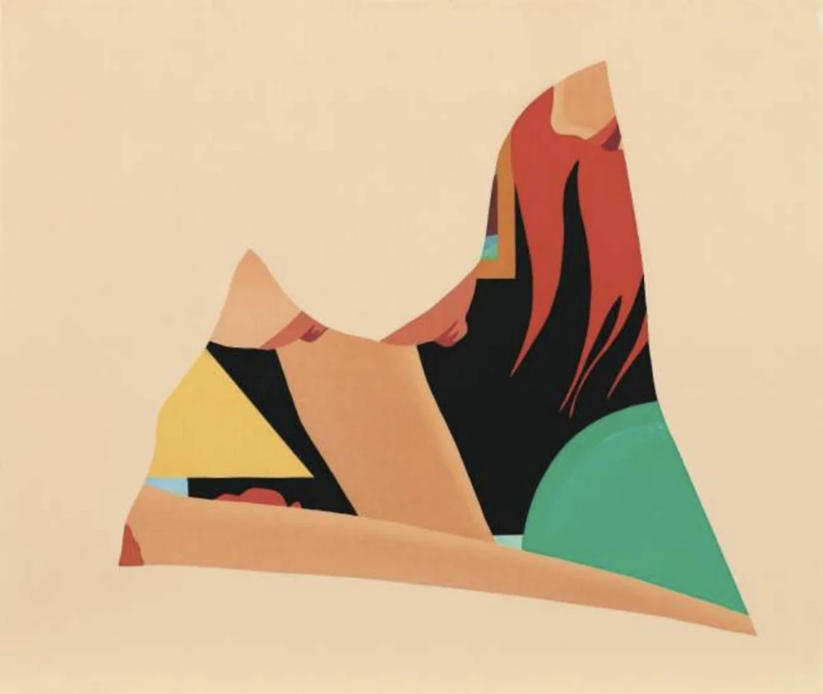 Tom Wesselmann, Bedroom Dropout, 1983, woodcut on Kizuki Hanga wove paper