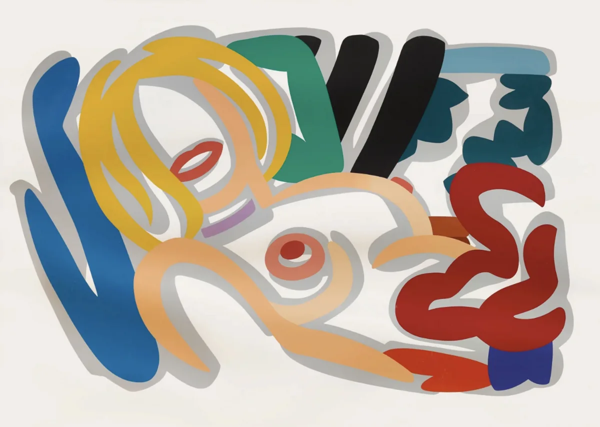 Tom Wesselmann, Big Blonde With Choker, 1992, screen print on museum board