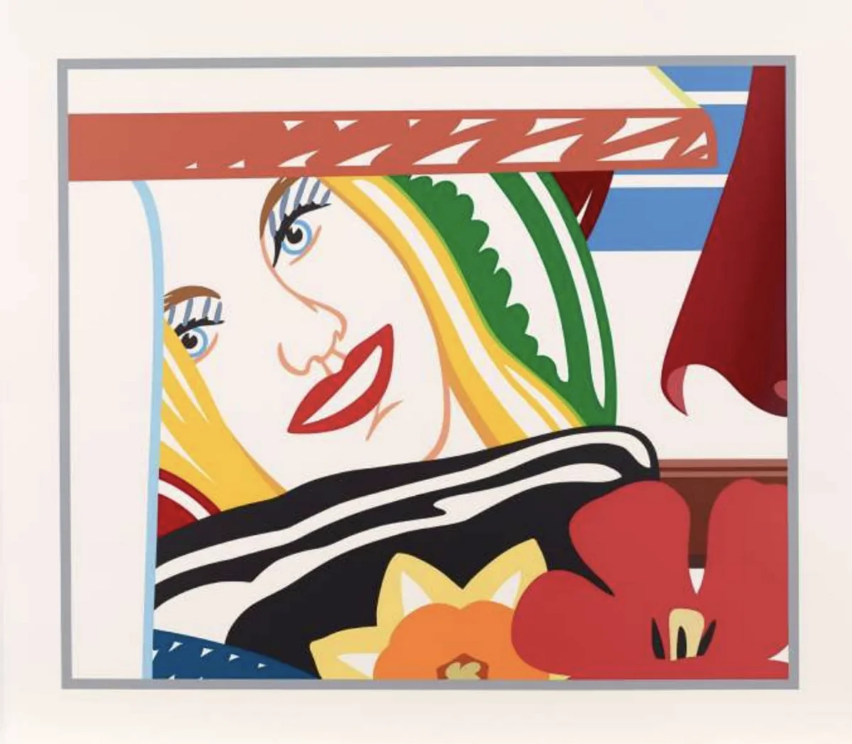 Tom Wesselmann, From Bedroom Painting # 41, 1990, screen print on 100% rag 4 - ply Museum Board