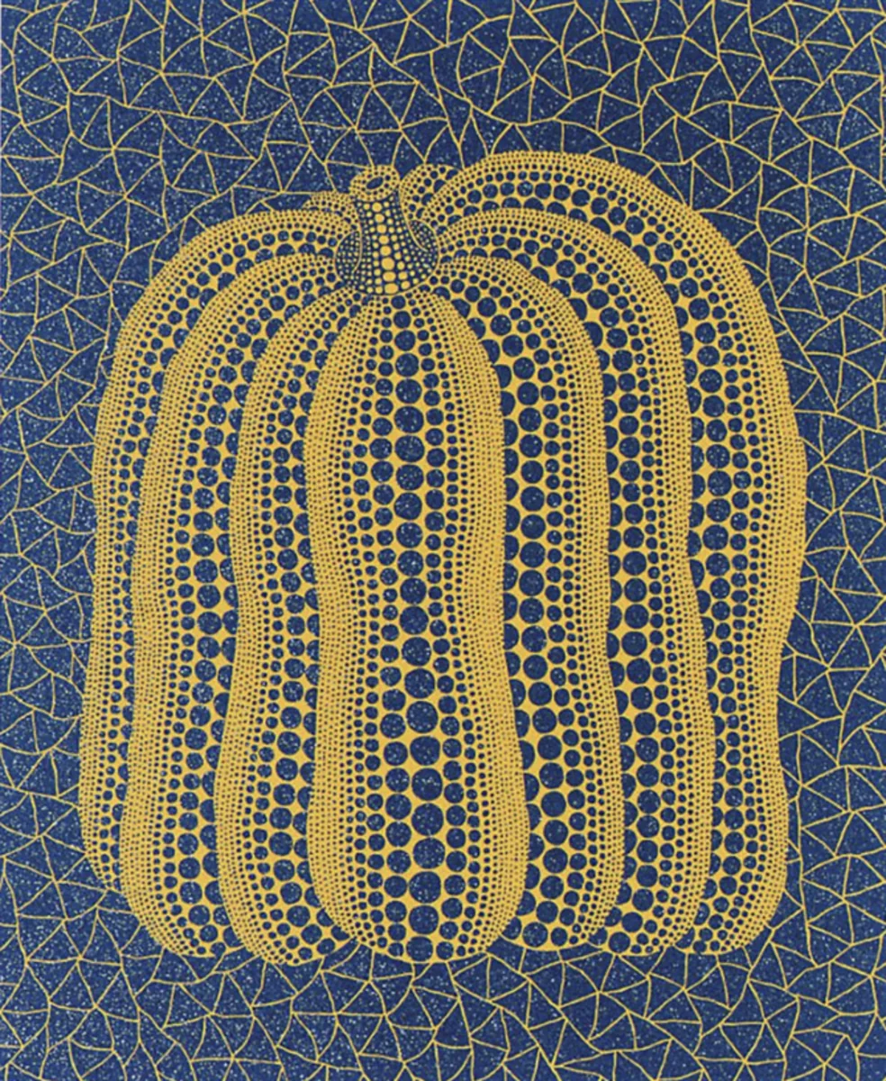 Yayoi Kusama, A Pumpkin BT, 2004, screen print with lamé